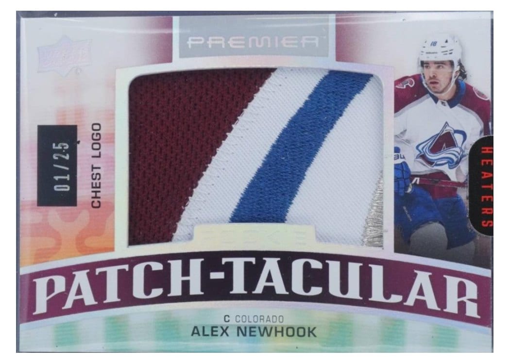 2021-22 Upper Deck Premier Rookie Patch-Taculars Chest Logos Alex Newhook #RPT-AN