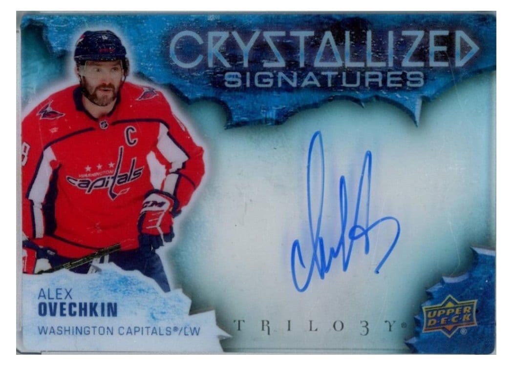2022-23 Upper Deck Trilogy Crystalized Signatures Alex Ovechkin #C-AO card