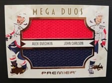 2024-25 Upper Deck Premier Premier Mega Jersey Duos Alex Ovechkin/John Carlson #PM2-OC