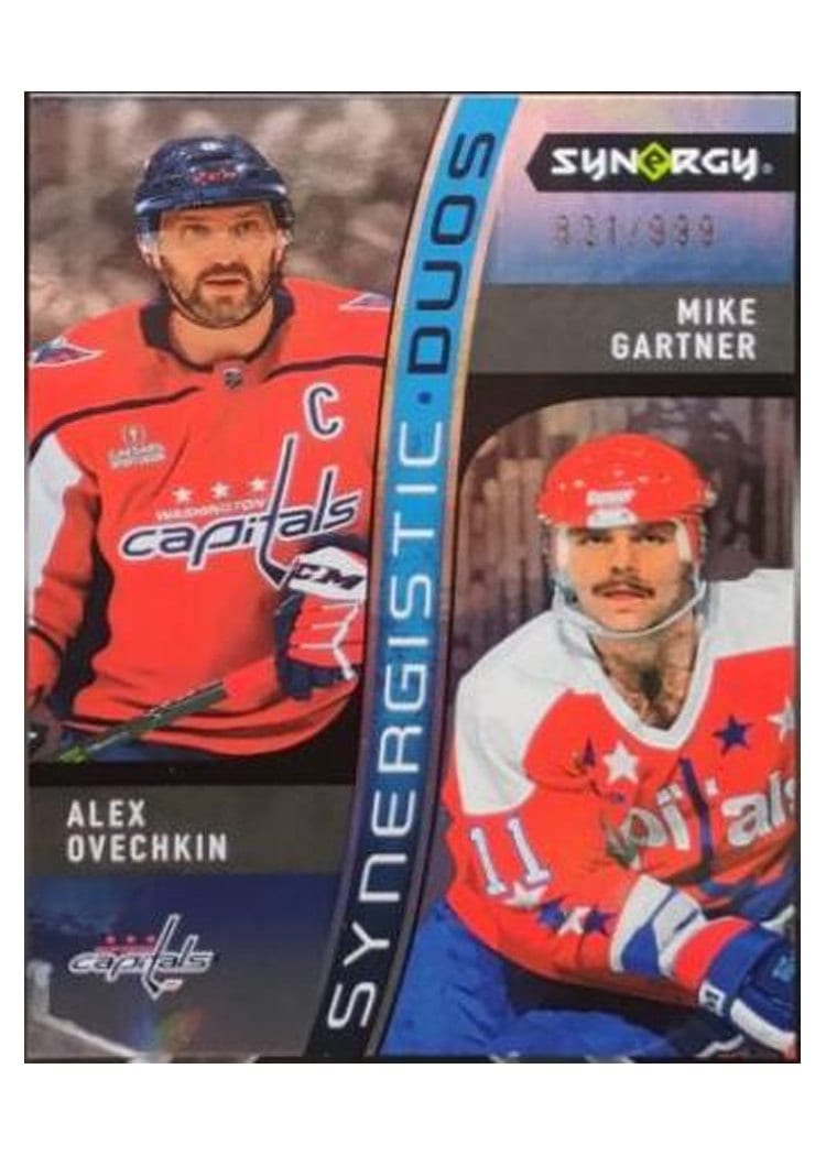 2023-24 Upper Deck Synergy Synergistic Duos Alex Ovechkin/Mike Gartner #SD-6 card