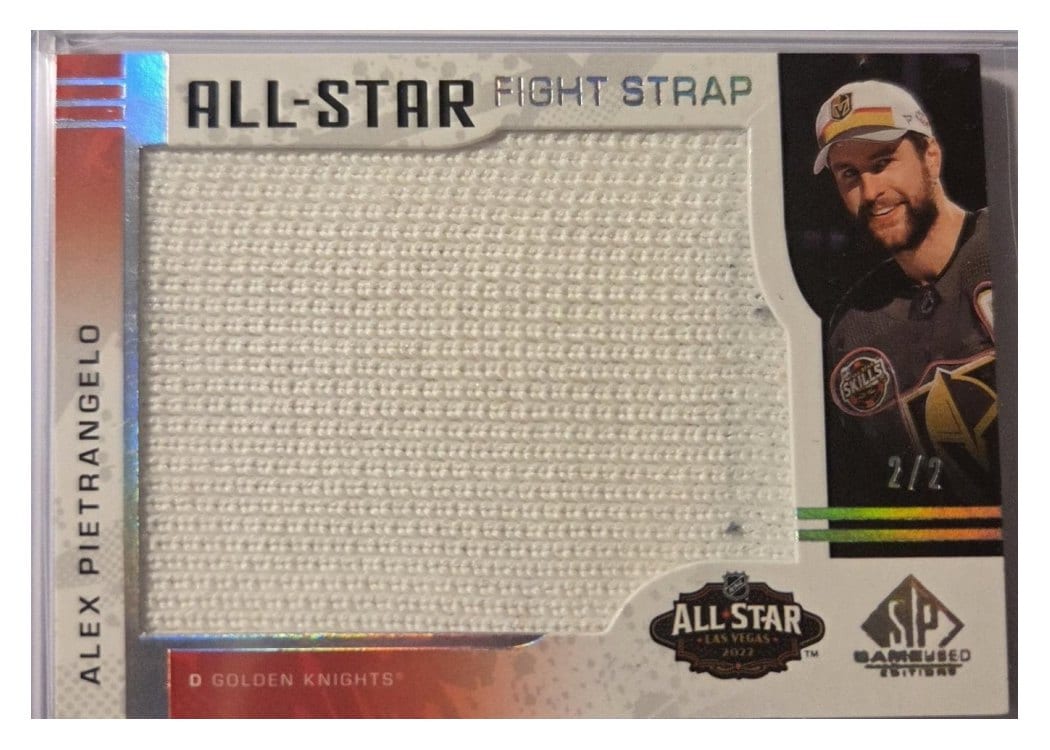 2022-23 SP Game Used 2022 NHL All-Star Game Fight Strap Relics Alex Pietrangelo #ASFS-PI card