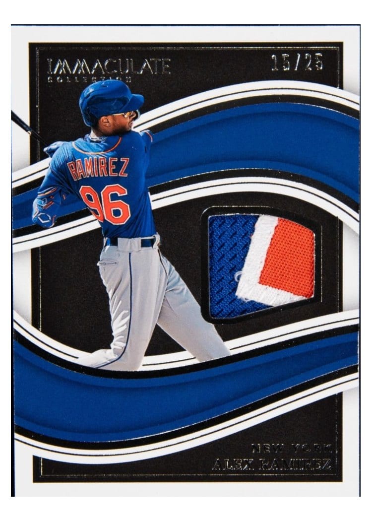 2023 Panini Immaculate Collection Black Materials Prime Alex Ramirez #IBMP-AR card