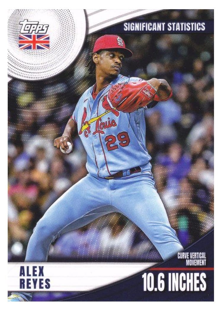 2022 Topps UK Edition Significant Statistics Alex Reyes #SS-19 card