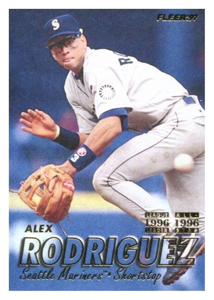 1997 Fleer Base Set Alex Rodriguez #213 card