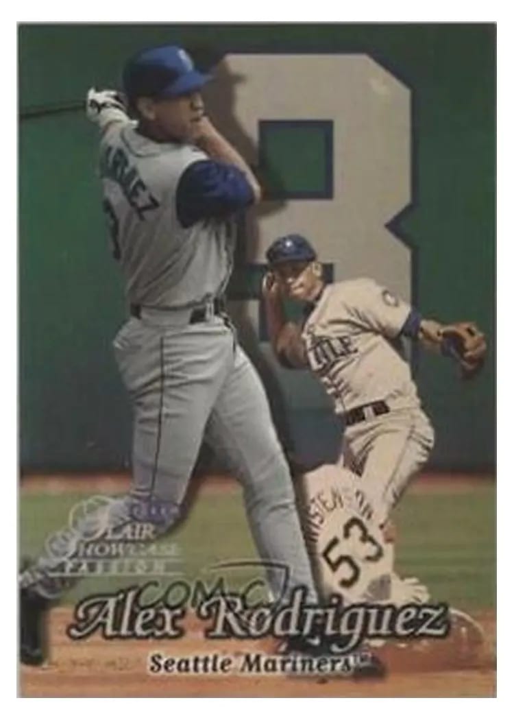 1999 Flair Showcase Alex Rodriguez #14 card