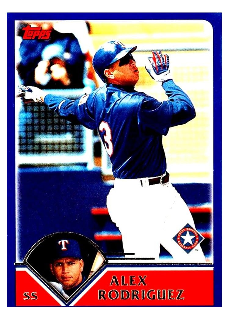 2003 Topps Base Set Alex Rodriguez #1 card
