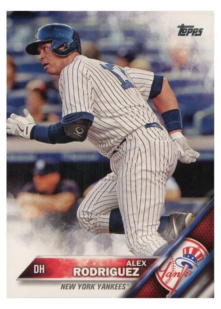 2016 Topps Base Set Alex Rodriguez #566 card