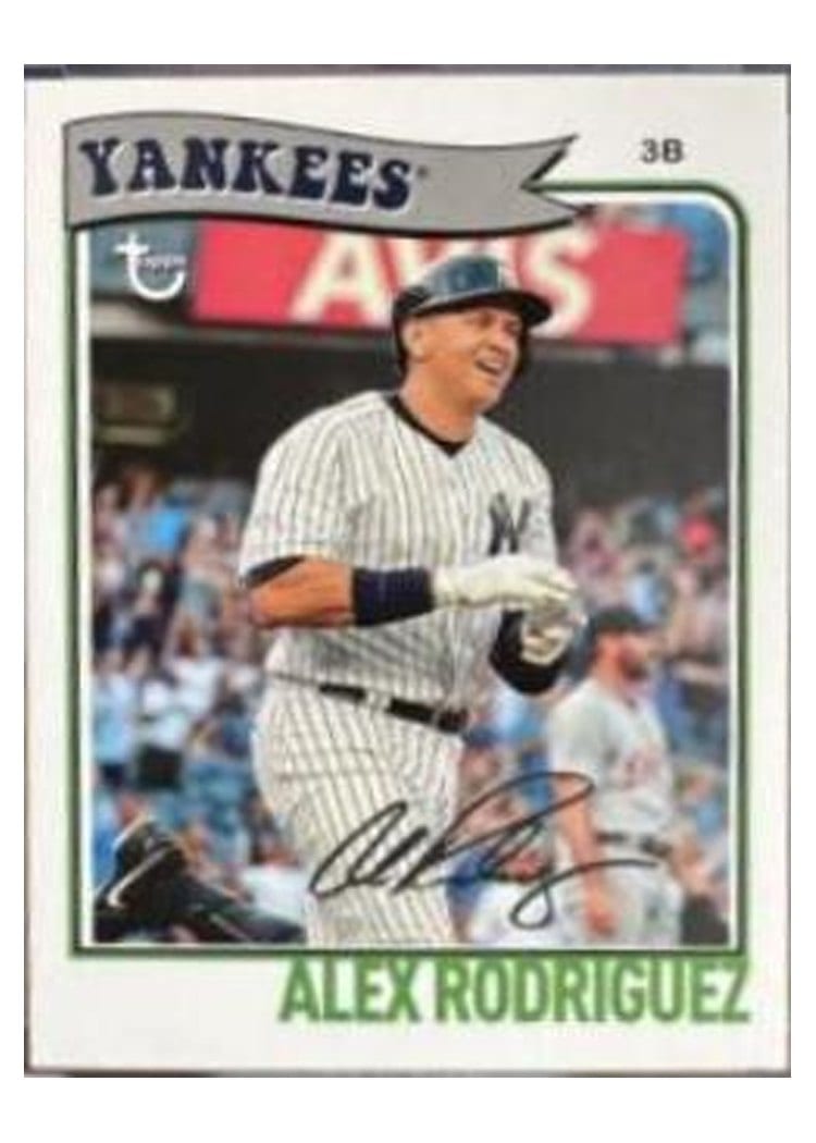 2023 Topps Brooklyn Collection Base Set Alex Rodriguez #1 card