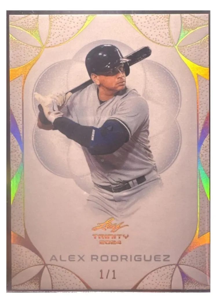 2024 Leaf Trinity Baseball Base Set Alex Rodriguez #7 card