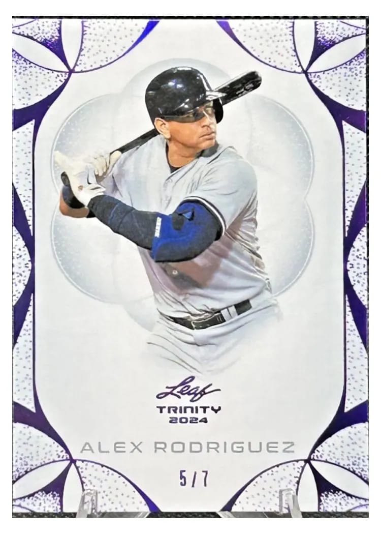 2024 Leaf Trinity Baseball Base Set Alex Rodriguez #7 card