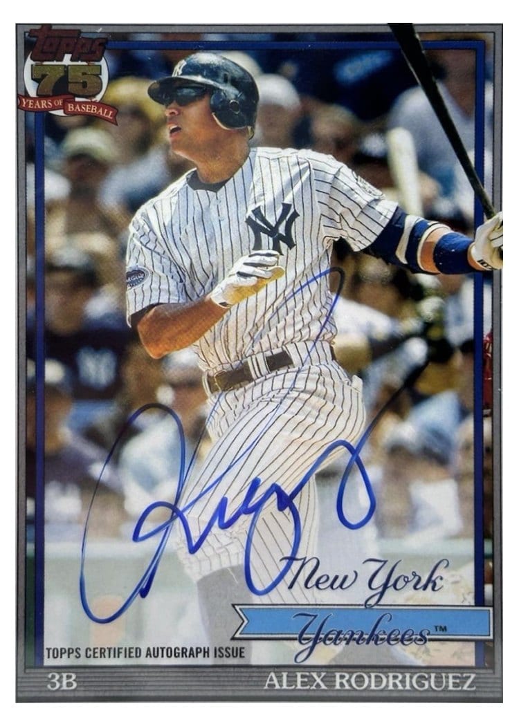 2026 Topps 1991 Topps Autographs Alex Rodriguez #91A-ARO card