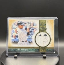 2026 Topps Tier One Jersey Number Relics Alex Rodriguez #JNR-AR card
