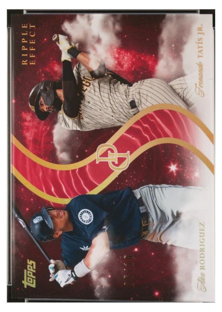 2024 Topps Dynamic Duals Ripple Effect Alex Rodriguez / Fernando Tatís Jr. #RE-07 card