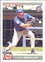 2004 Topps Total Base Set Alex S. Gonzalez #231 card