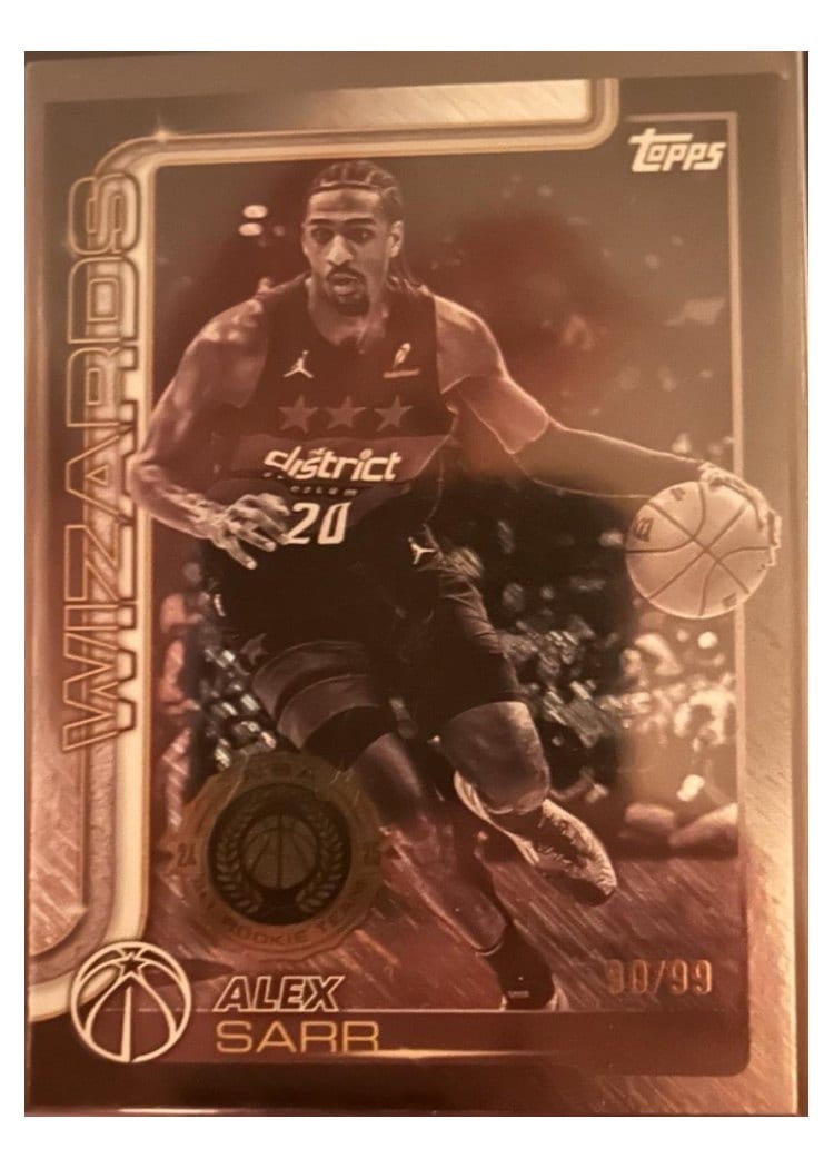 2025-26 Topps Base Set Alex Sarr #96 card
