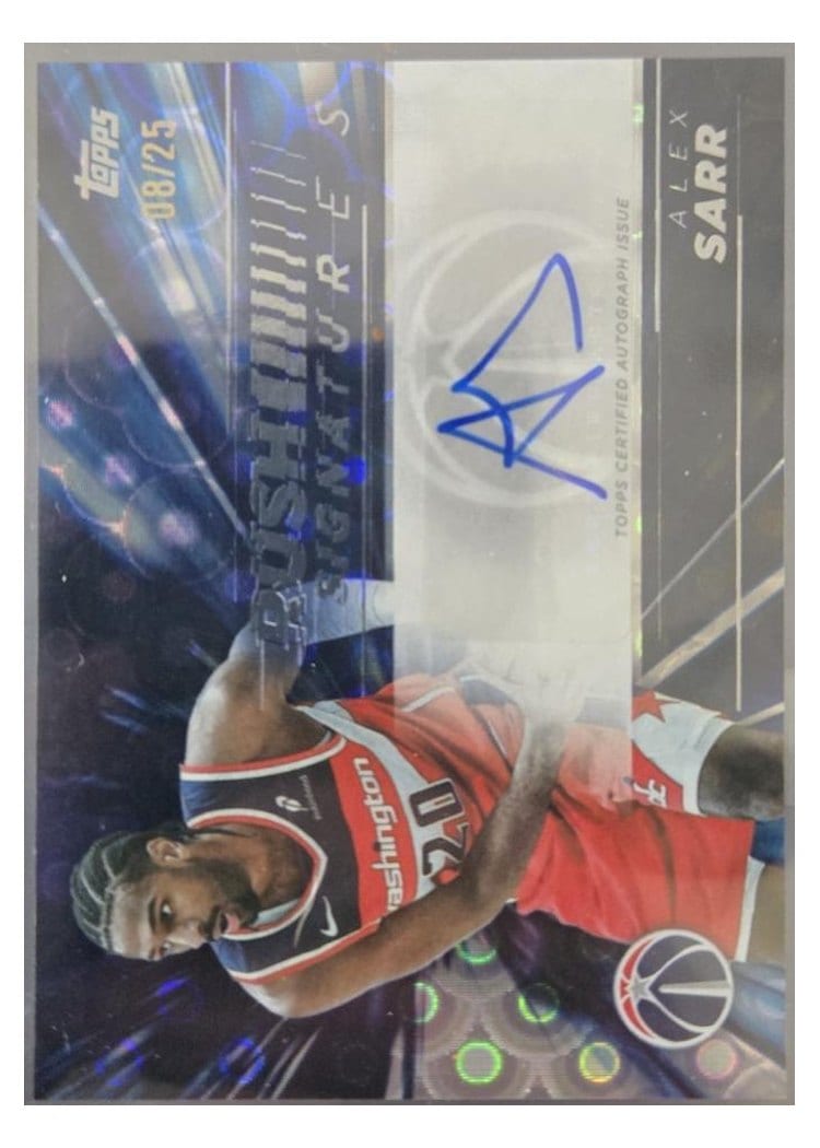 2025-26 Topps Retail Rush Signatures Alex Sarr #RS-AS card