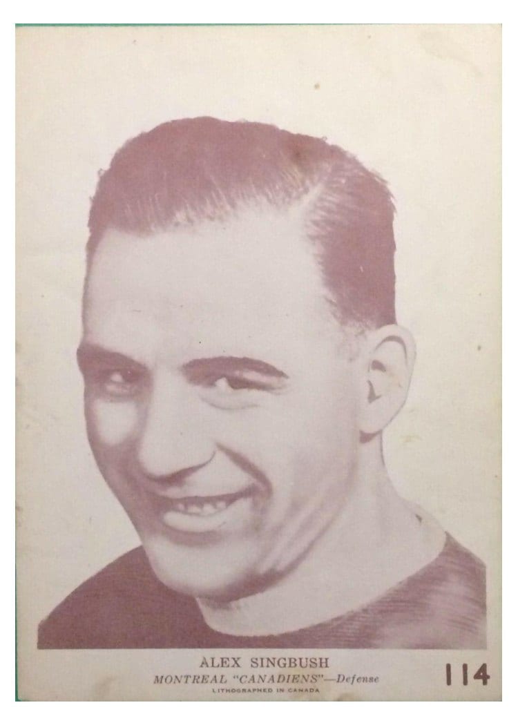 1940 O-Pee-Chee V301-2 Alex Singbush #114 card
