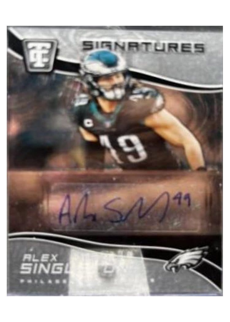 2021 Panini Chronicles Totally Certified Signatures Alex Singleton #TCS-ASI card