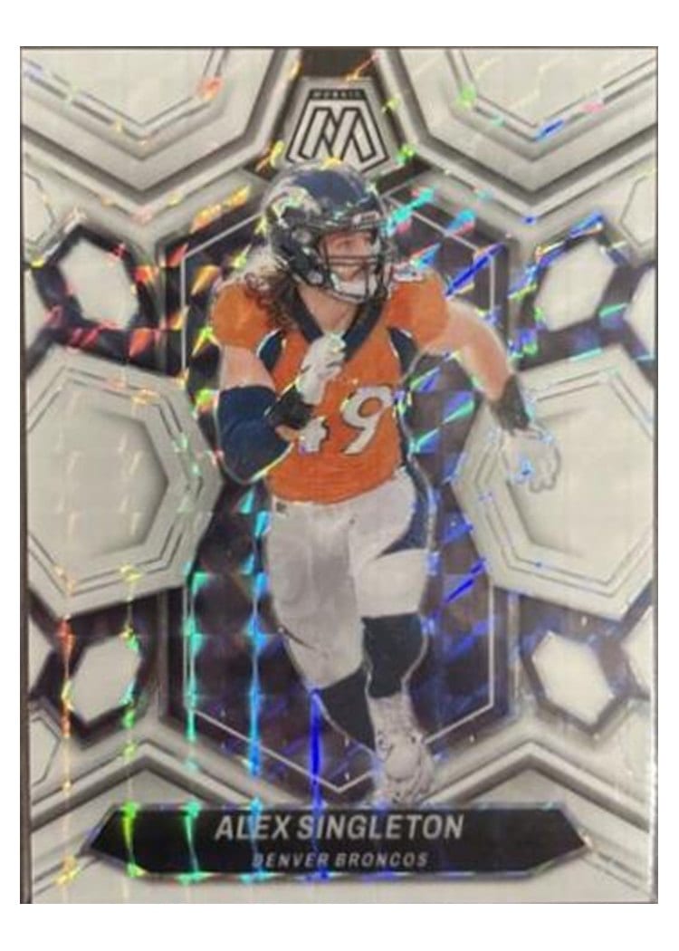 2024 Panini Mosaic Base Set Alex Singleton White #69 card