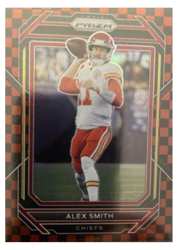 2022 Panini Prizm Base Set Alex Smith Black Red Checker #147 card
