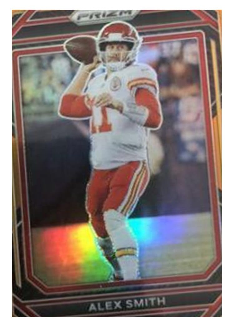 2022 Panini Prizm Base Set Alex Smith Orange #147 card