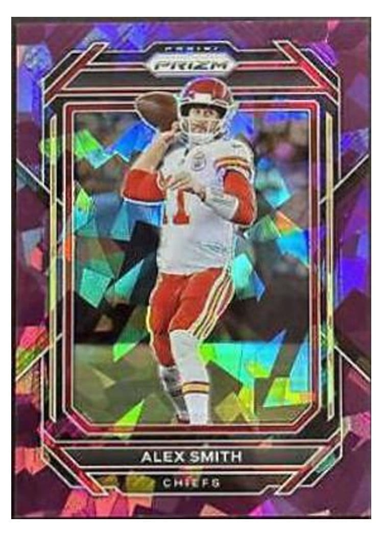 2022 Panini Prizm Base Set Alex Smith Purple Ice #147 card