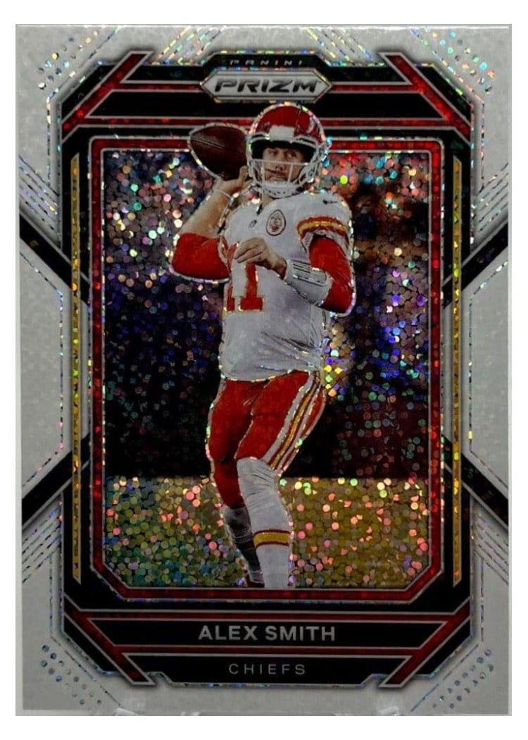 2022 Panini Prizm Base Set Alex Smith White Sparkle #147 card