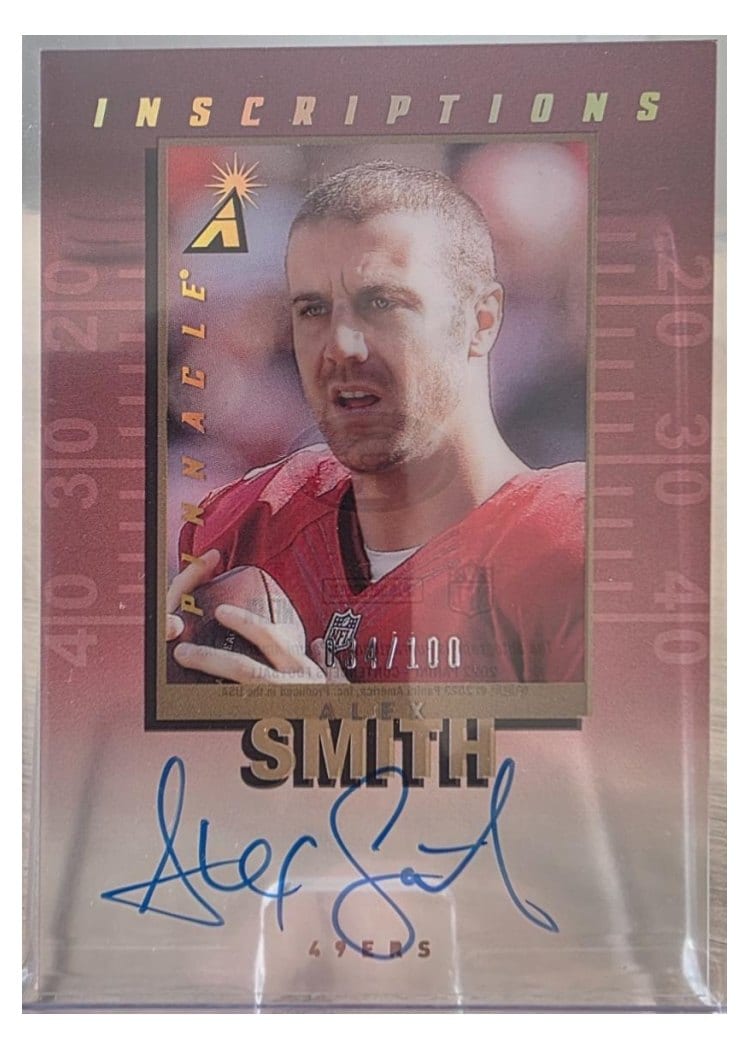 2025 Panini National Treasures Pinnacle Inscriptions Alex Smith #4 card