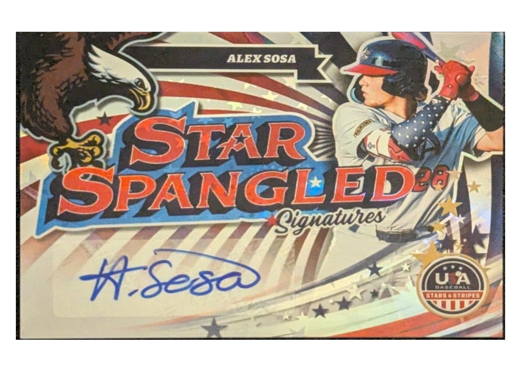 2025 Panini Stars & Stripes Star Spangled Signatures Alex Sosa #SS-AS card