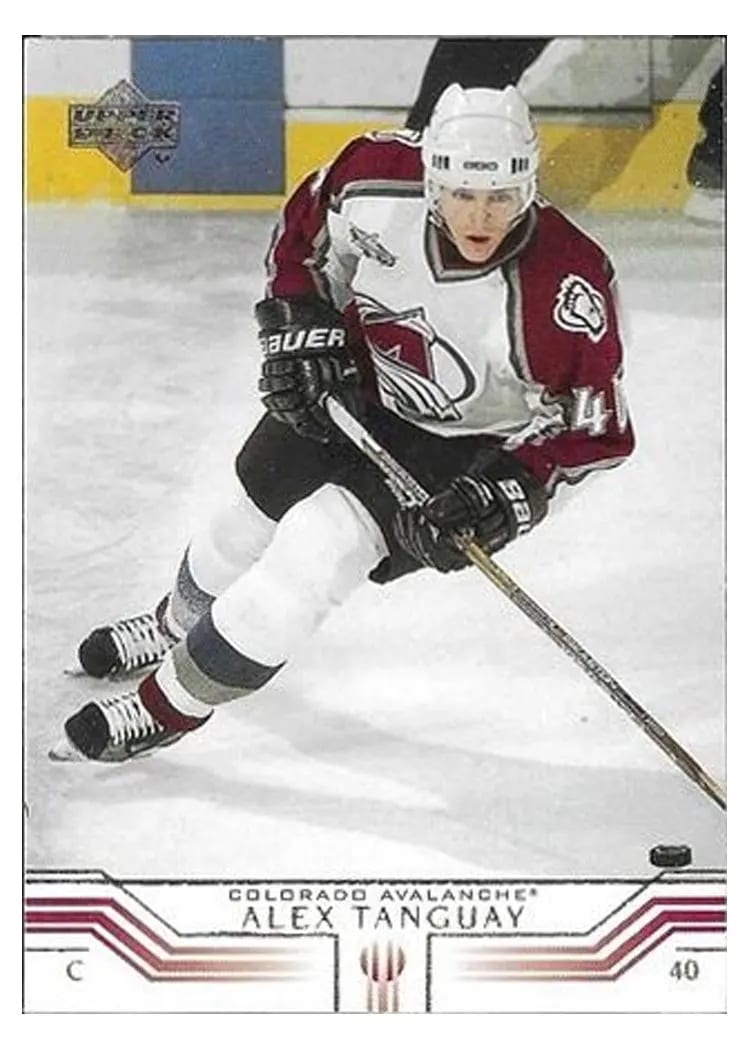 2001 Upper Deck Alex Tanguay #44 card