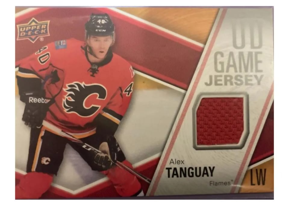 2011 Upper Deck UD Game Jersey Alex Tanguay #GJ-AT card