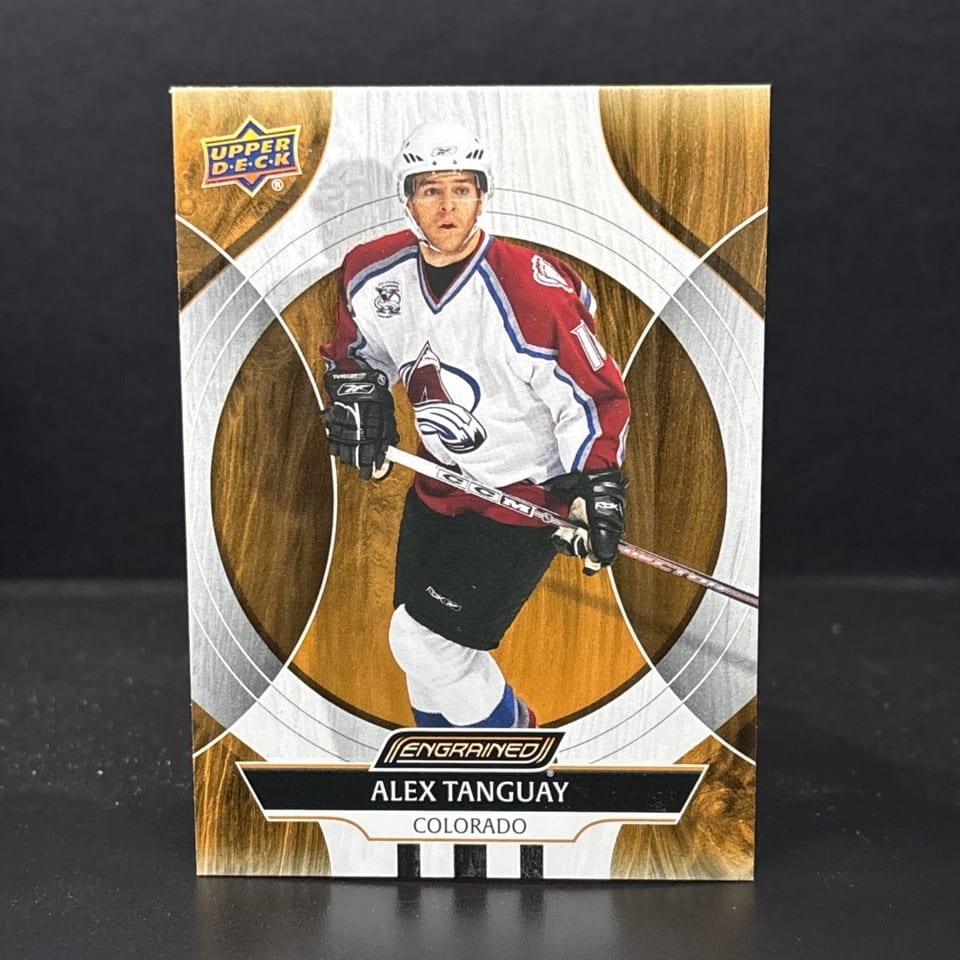 2024-25 Upper Deck Engrained Icons Base Set Alex Tanguay #81 card