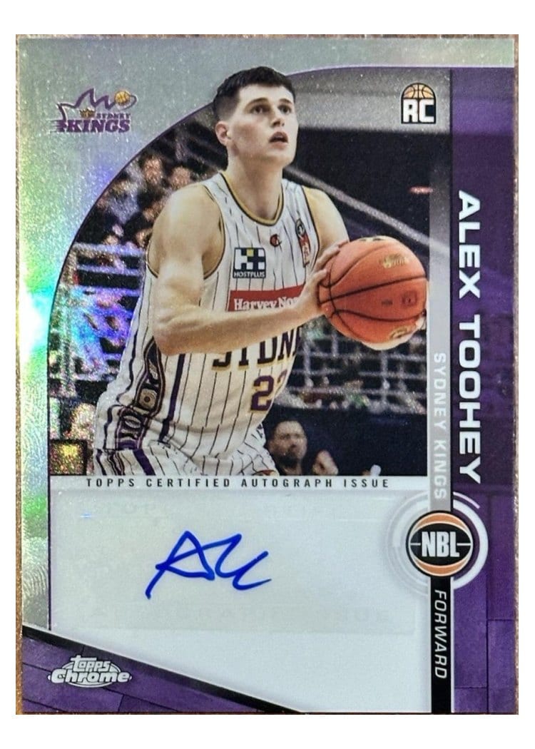 2023-24 Topps Chrome NBL NBL Autographs Alex Toohey #A-AT card