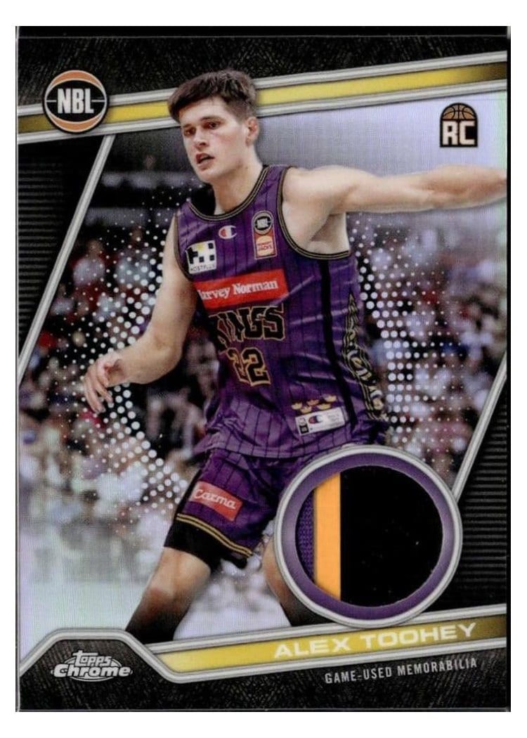 2023-24 Topps Chrome NBL NBL Relic Refractor Alex Toohey #NRR-25 card
