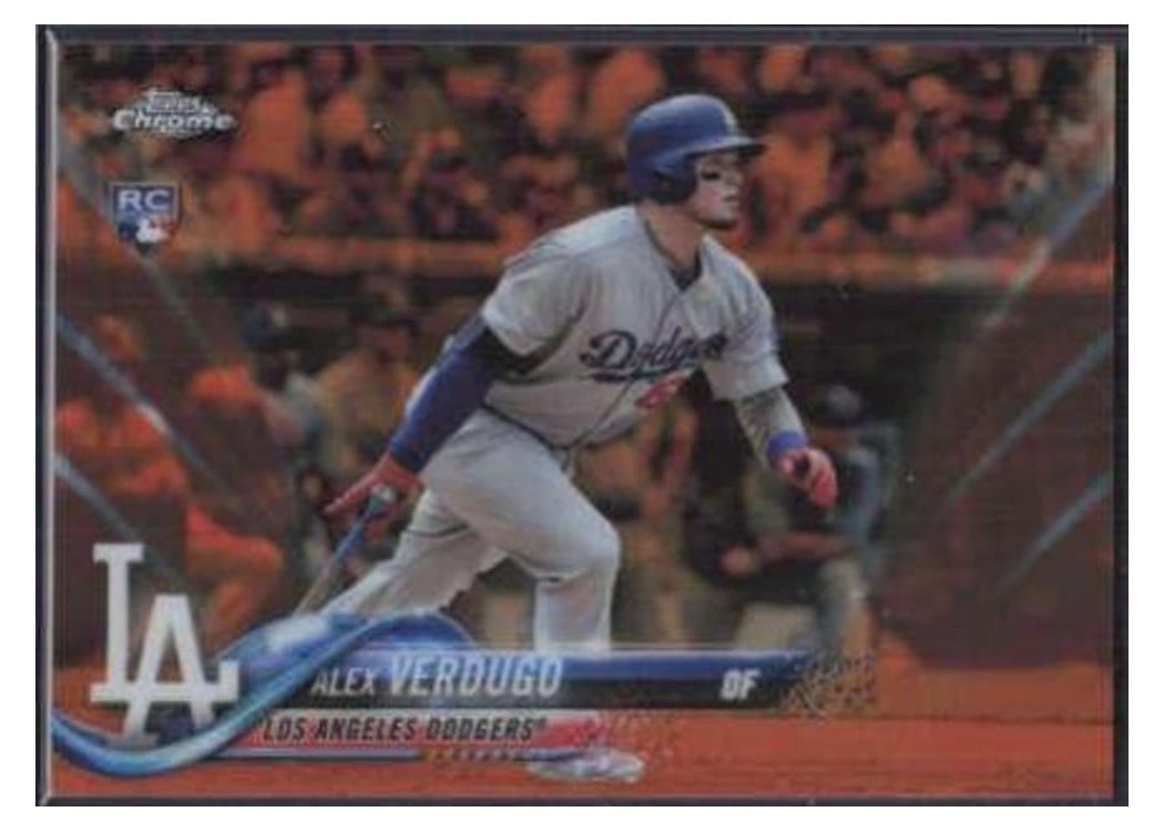 2018 Topps Chrome Base Set Alex Verdugo #167 card