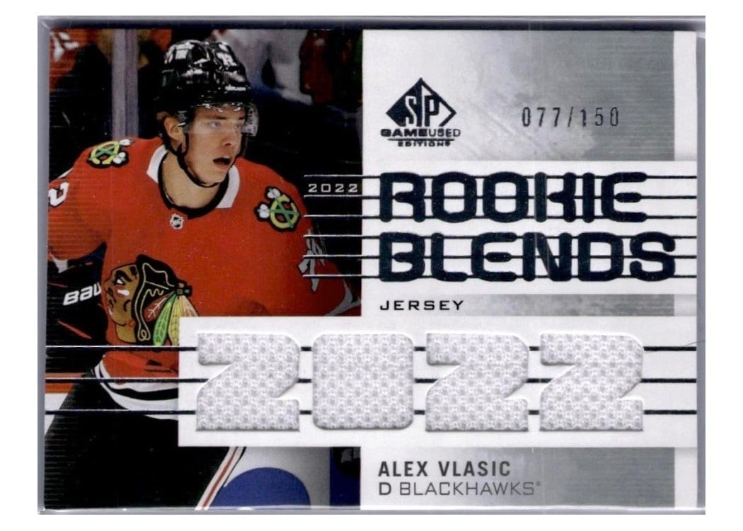 2022-23 SP Game Used Rookie Blends Jersey Alex Vlasic #RB-AV card