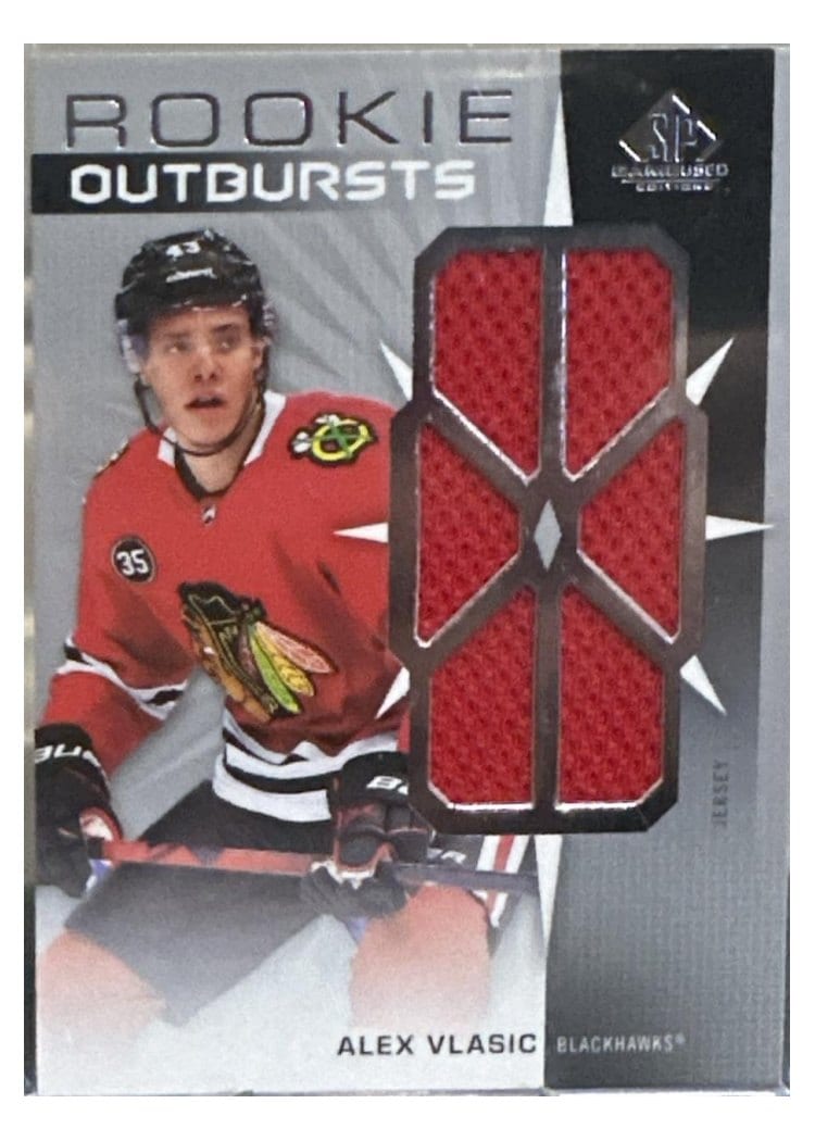 2022-23 SP Game Used Rookie Outbursts Jersey Alex Vlasic #RO-AV card