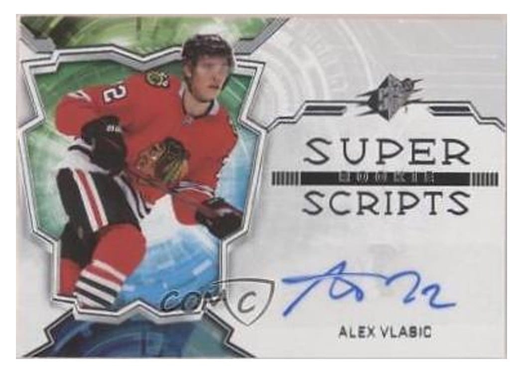 2022-23 SPx Rookie Superscripts Alex Vlasic #SSR-AV card