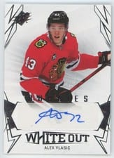 2022-23 SPx White Out Rookie Autos Alex Vlasic #WOR-AV card