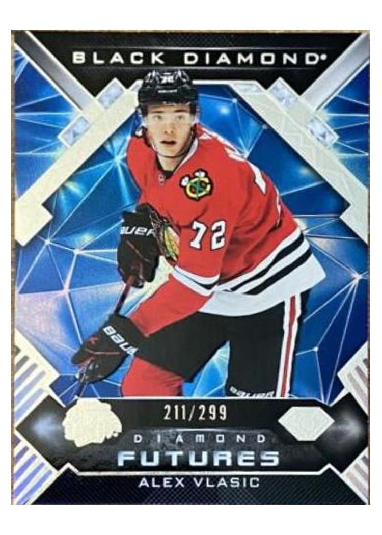 2022-23 Upper Deck Black Diamond Diamond Futures Alex Vlasic #BDF-AV card