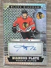2022-23 Upper Deck Black Diamond Diamond Plate Rookie Autos Alex Vlasic #DPR-AV card