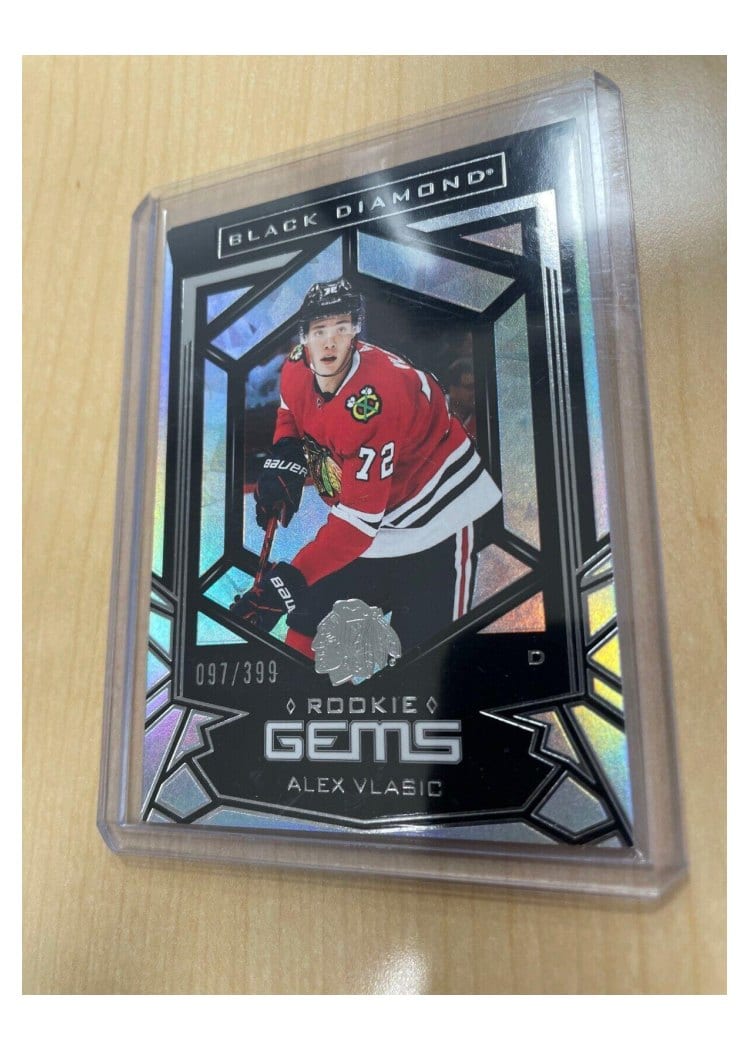 2022-23 Upper Deck Black Diamond Rookie Gems Alex Vlasic #RG-AV card