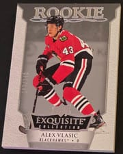 2022-23 Upper Deck Ice Exquisite Collection Rookies Alex Vlasic #R21 card