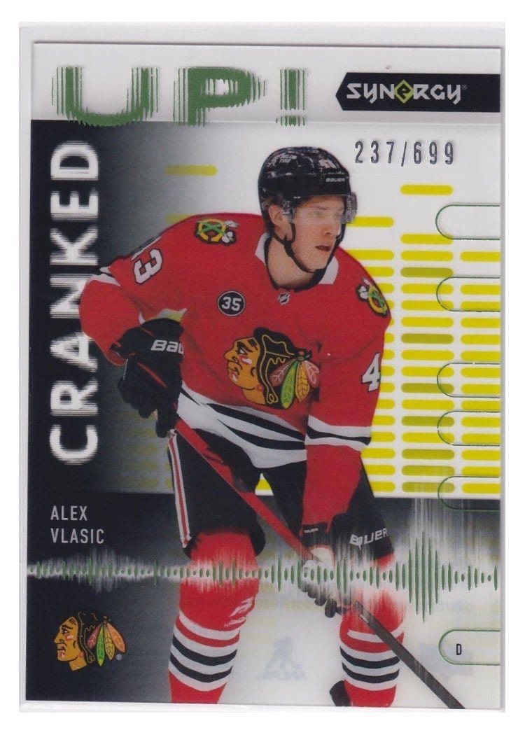 2022-23 Upper Deck Synergy Cranked Up Alex Vlasic #CU-AV card
