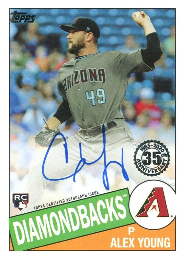 2020 Topps 1985 Topps Baseball Autographs Alex Young #85A-AY card