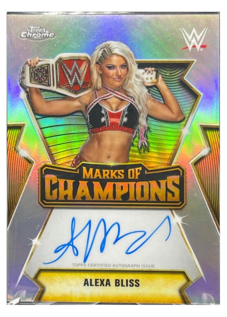 2026 Topps Chrome WWE Marks of Champions Autographs Alexa Bliss #MOC-AB card