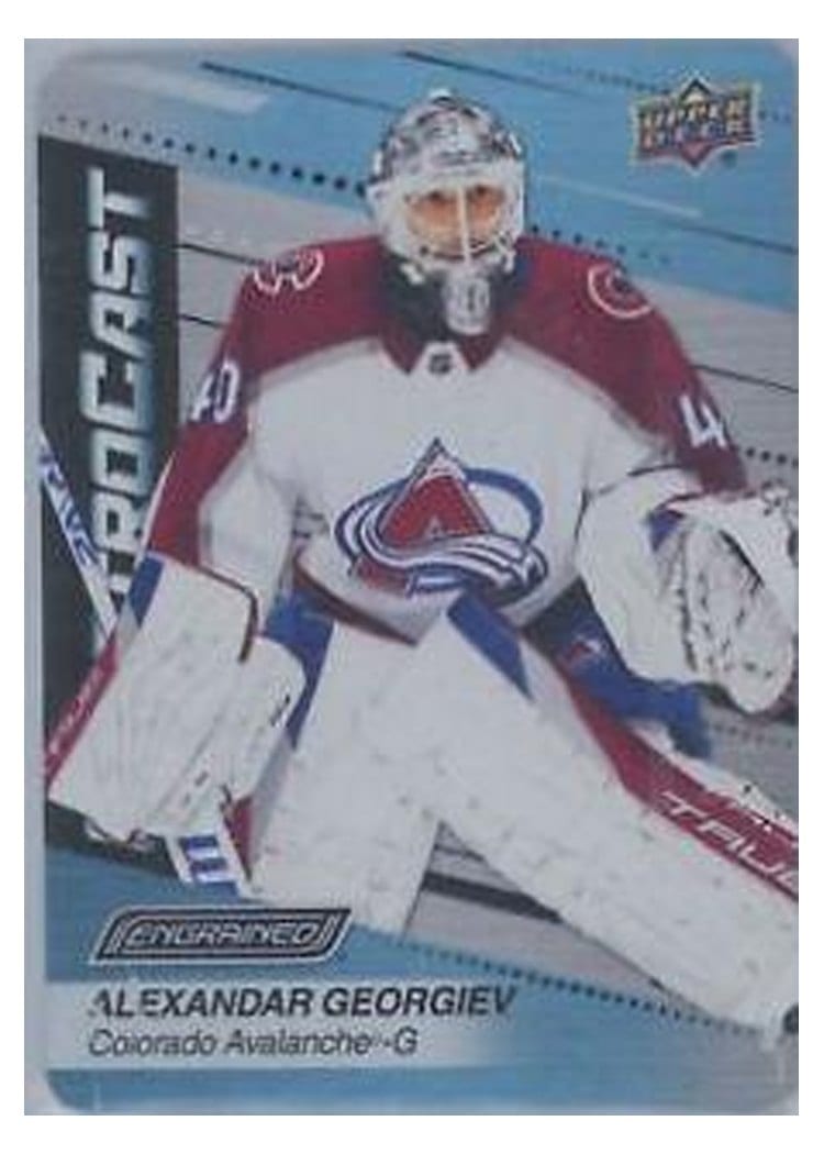 2023-24 Upper Deck Engrained ElectroCast Metal Alexandar Georgiev #EC-30 card
