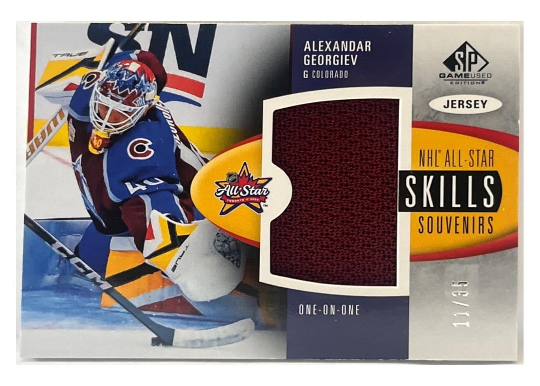 2024-25 SP Game Used 2024 All-Star Skills Souvenirs Jersey Relics Alexandar Georgiev #SV-AG card