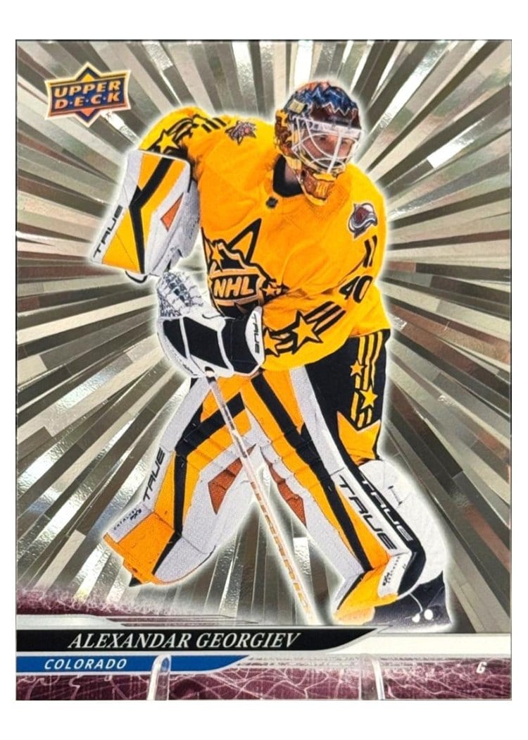 2024-25 Upper Deck Base Set Alexandar Georgiev Outburst Silver #683 card