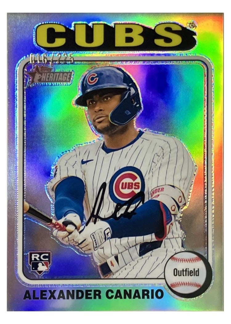 2024 Topps Heritage Alexander Canario #676 card